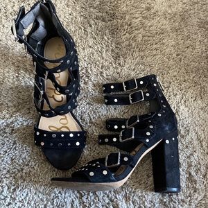 Sam Edelman suede studded high heel